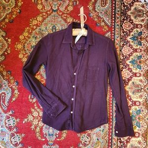 FRANK & ELLIE Deep Purple Button-Down Shirt
